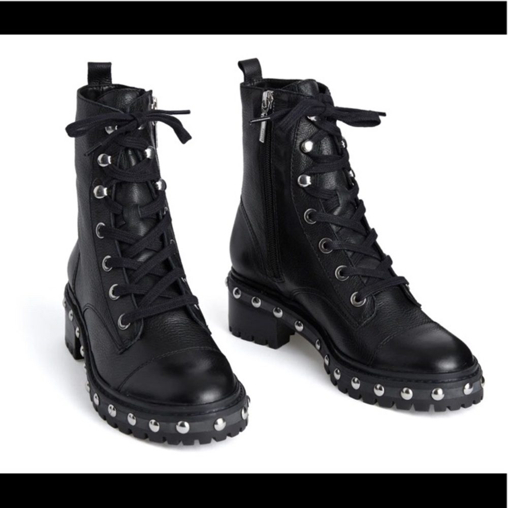 Schutz Andrea Studded Combat Boots
